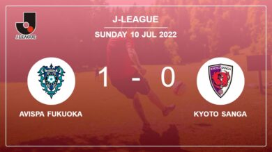 Avispa Fukuoka 1-0 Kyoto Sanga: overcomes 1-0 with a goal scored by Y. Yamagishi