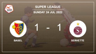 Super League: Servette snatches a draw versus Basel
