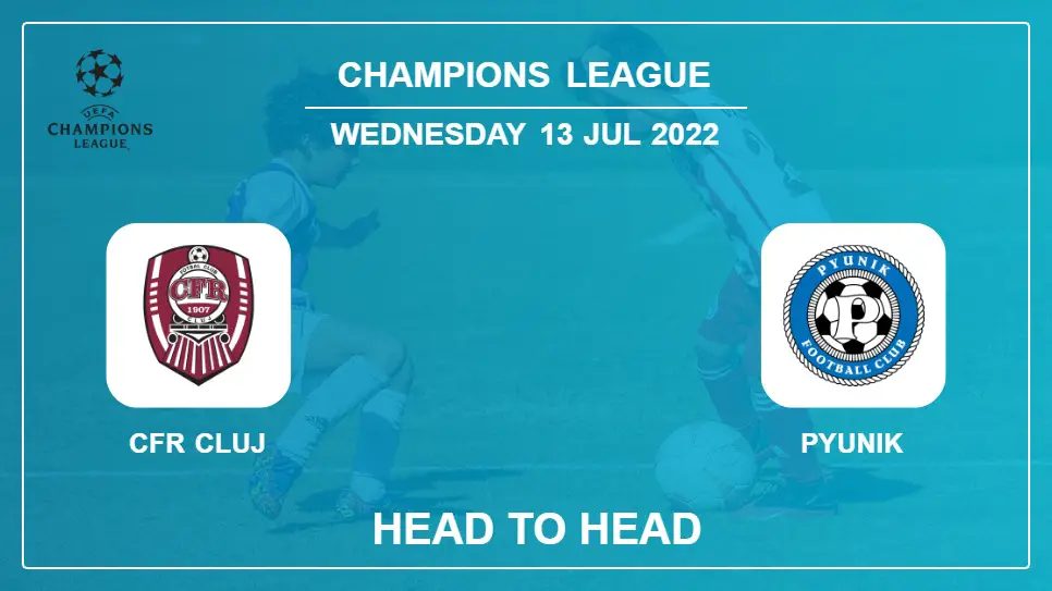 CFR Cluj vs Pyunik: Head to Head, Prediction | Odds 13-07-2022 - Champions League
