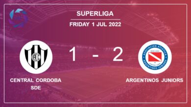 Superliga: Argentinos Juniors conquers Central Cordoba SdE 2-1