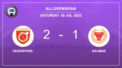 Allsvenskan: Degerfors prevails over Kalmar 2-1