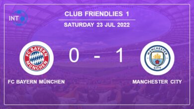Manchester City 1-0 FC Bayern München: beats 1-0 with a goal scored by E. Haaland