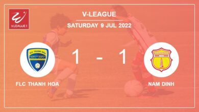 FLC Thanh Hoa 1-1 Nam Dinh: Draw on Saturday