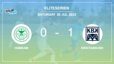 Kristiansund 1-0 HamKam: defeats 1-0 with a goal scored by C. Aasbak