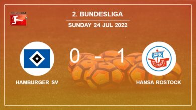 Hansa Rostock 1-0 Hamburger SV: tops 1-0 with a late goal scored by K. Schumacher