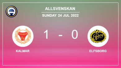 Kalmar 1-0 Elfsborg: conquers 1-0 with a goal scored by O. Berg