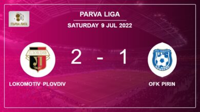 Parva Liga: Lokomotiv Plovdiv recovers a 0-1 deficit to prevail over OFK Pirin 2-1