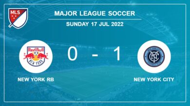 New York City 1-0 New York RB: prevails over 1-0 with a goal scored by V. Castellanos