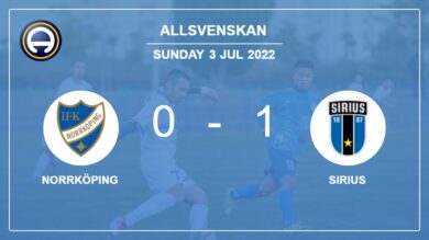Sirius 1-0 Norrköping: conquers 1-0 with a goal scored by Y. Sugita