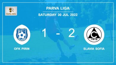Parva Liga: Slavia Sofia prevails over OFK Pirin 2-1
