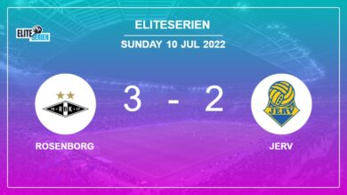 Eliteserien: Rosenborg demolishes Jerv 3-2 with 3 goals from S. Rogers