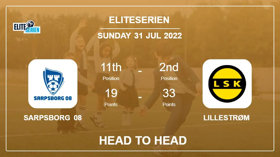 Sarpsborg 08 vs Lillestrøm: Head to Head stats, Prediction, Statistics - 31-07-2022 - Eliteserien