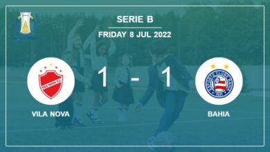 Serie B: Bahia clutches a draw versus Vila Nova