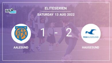 Eliteserien: Haugesund clutches a 2-1 win against Aalesund 2-1