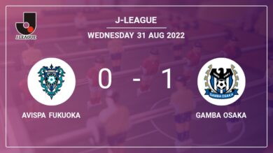 Gamba Osaka 1-0 Avispa Fukuoka: overcomes 1-0 with a late goal scored by Patric