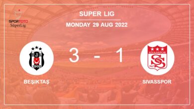 Super Lig: Beşiktaş demolishes Sivasspor 3-1 with 2 goals from J. Muleka