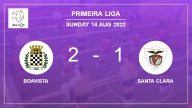 Primeira Liga: Boavista recovers a 0-1 deficit to top Santa Clara 2-1
