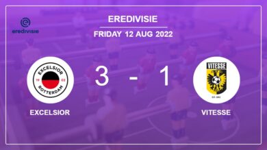 Eredivisie: Excelsior defeats Vitesse 3-1