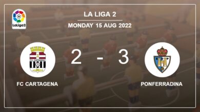 La Liga 2: Ponferradina defeats FC Cartagena 3-2