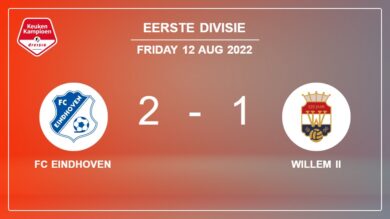 Eerste Divisie: FC Eindhoven clutches a 2-1 win against Willem II 2-1