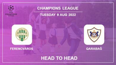 Head to Head stats Ferencváros vs Qarabağ: Prediction, Odds – 09-08-2022 – Champions League