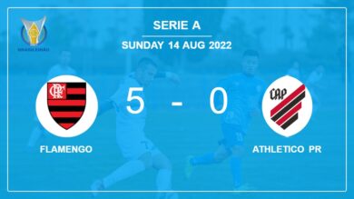 Serie A: Flamengo wipes out Athletico PR 5-0 with a great performance