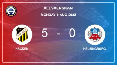 Allsvenskan: Häcken annihilates Helsingborg 5-0 with a superb performance