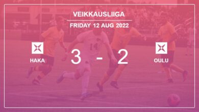 Veikkausliiga: Haka beats Oulu 3-2