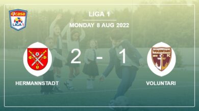 Hermannstadt tops Voluntari 2-1 with B. Alhassan scoring a double