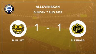 Mjällby 1-1 Elfsborg: Draw on Sunday