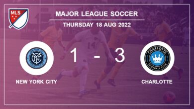 Major League Soccer: Charlotte beats New York City 3-1