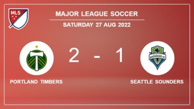 Major League Soccer: Portland Timbers recovers a 0-1 deficit to prevail over Seattle Sounders 2-1