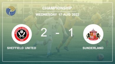 Championship: Sheffield United conquers Sunderland 2-1