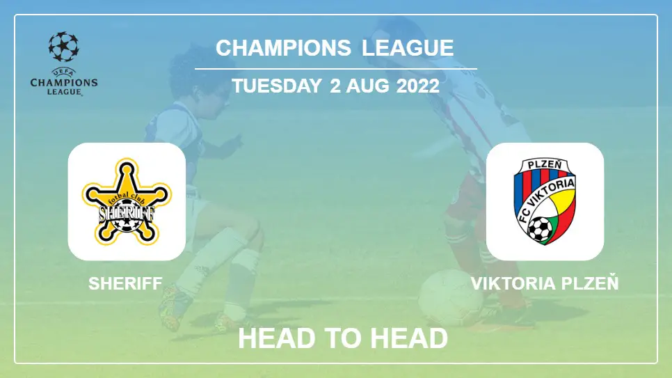 Head to Head stats Sheriff vs Viktoria Plzeň: Prediction, Odds - 02-08-2022 - Champions League