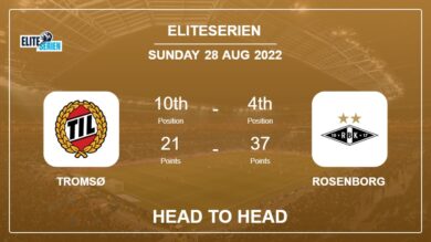 Tromsø vs Rosenborg: Head to Head, Prediction | Odds 28-08-2022 – Eliteserien