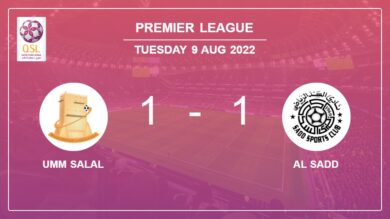 Umm Salal 1-1 Al Sadd: Draw on Tuesday