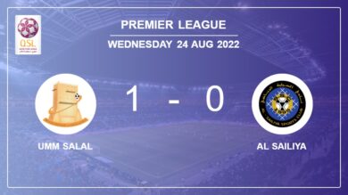 Umm Salal 1-0 Al Sailiya: conquers 1-0 with a goal scored by J. C.