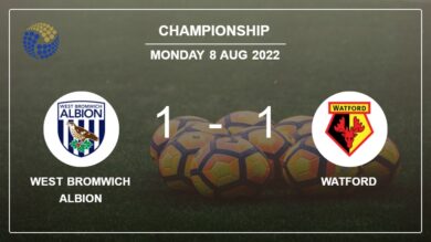 West Bromwich Albion 1-1 Watford: Draw after I. Sarr missed a penalty