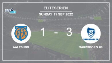 Eliteserien: Sarpsborg 08 prevails over Aalesund 3-1