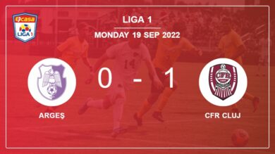 CFR Cluj 1-0 Argeş: beats 1-0 with a goal scored by M. Camora