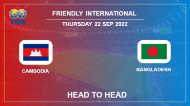 Cambodia vs Bangladesh: Head to Head stats, Prediction, Statistics – 22-09-2022 – Friendly International
