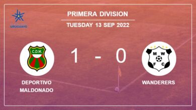 Deportivo Maldonado 1-0 Wanderers: defeats 1-0 with a late goal scored by D. Romero