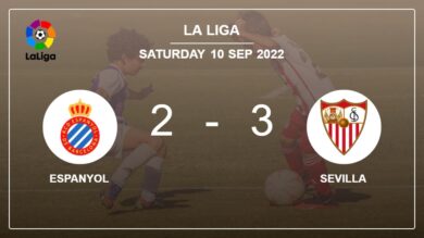 La Liga: Sevilla tops Espanyol 3-2