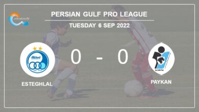 Persian Gulf Pro League: Esteghlal draws 0-0 with Paykan on Tuesday