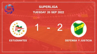 Superliga: Defensa y Justicia conquers Estudiantes 2-1