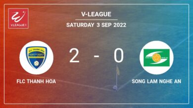 V-League: P. Pinto scores 2 goals to give a 2-0 win to FLC Thanh Hoa over Song Lam Nghe An