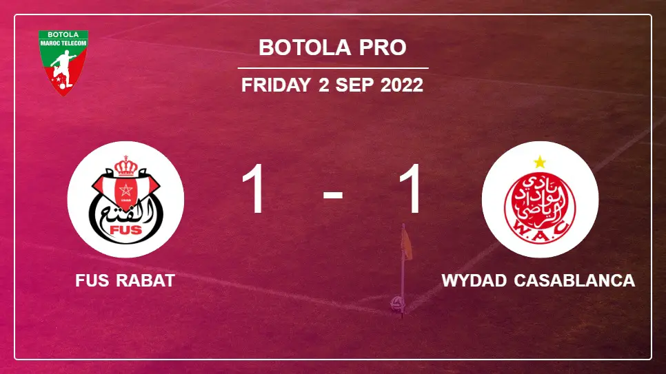 FUS-Rabat-vs-Wydad-Casablanca-1-1-Botola-Pro