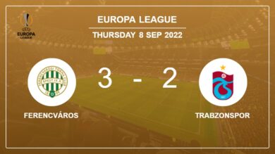 Europa League: Ferencváros demolishes Trabzonspor 3-2 with 2 goals from T. C.