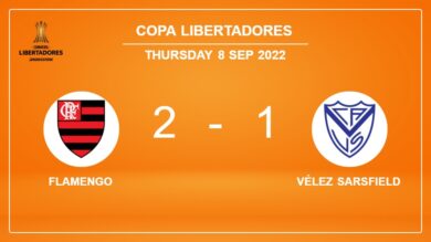 Copa Libertadores: Flamengo recovers a 0-1 deficit to beat Vélez Sarsfield 2-1