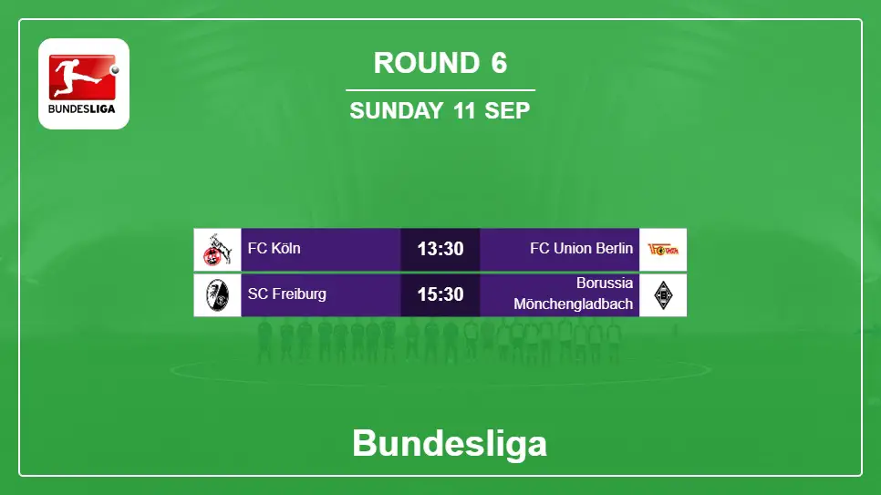 Germany Bundesliga 2022-2023 Round-6 2022-09-11 matches